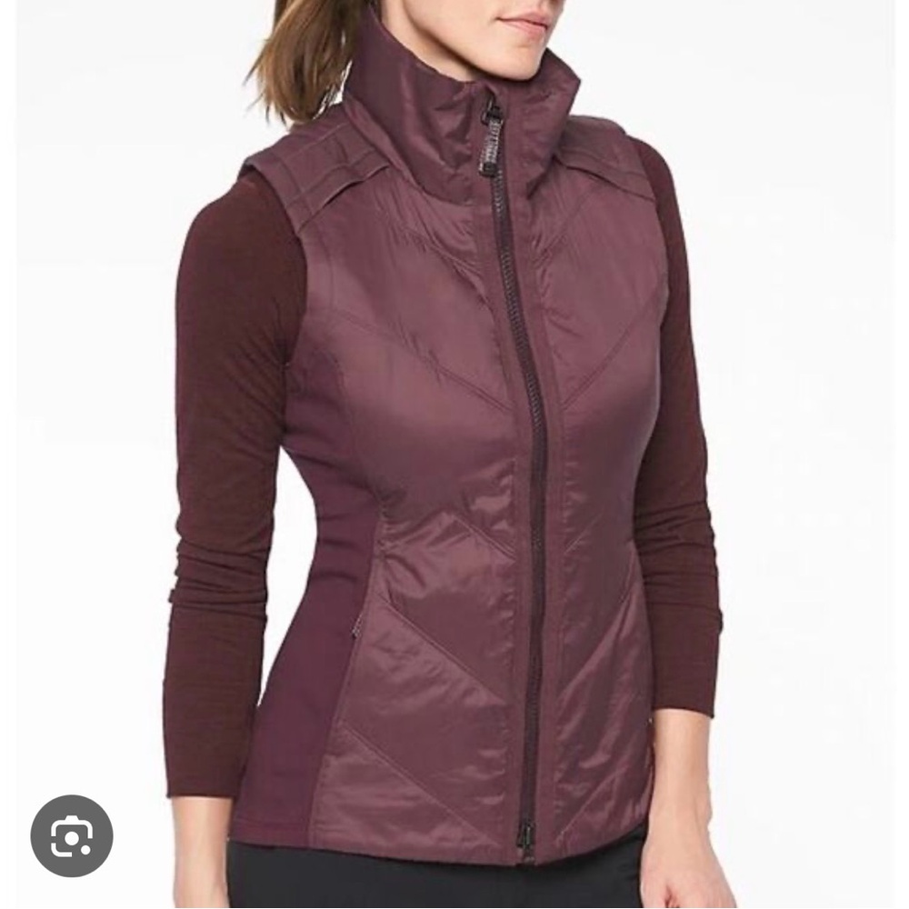 Athleta Rock Ridge Primaloft Vest - Burgundy/Maroon /Purple